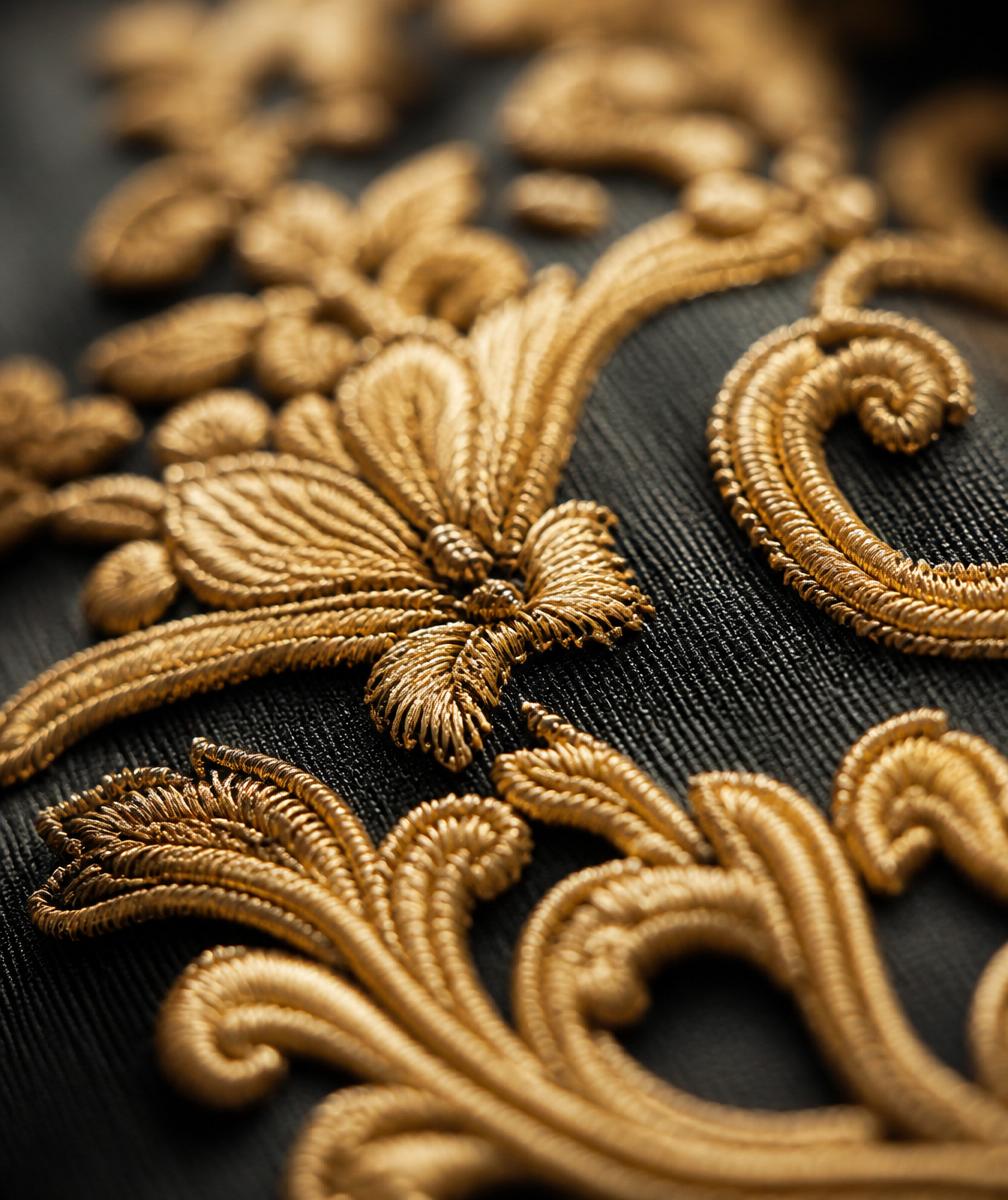 Embroidered bespoke embroidery